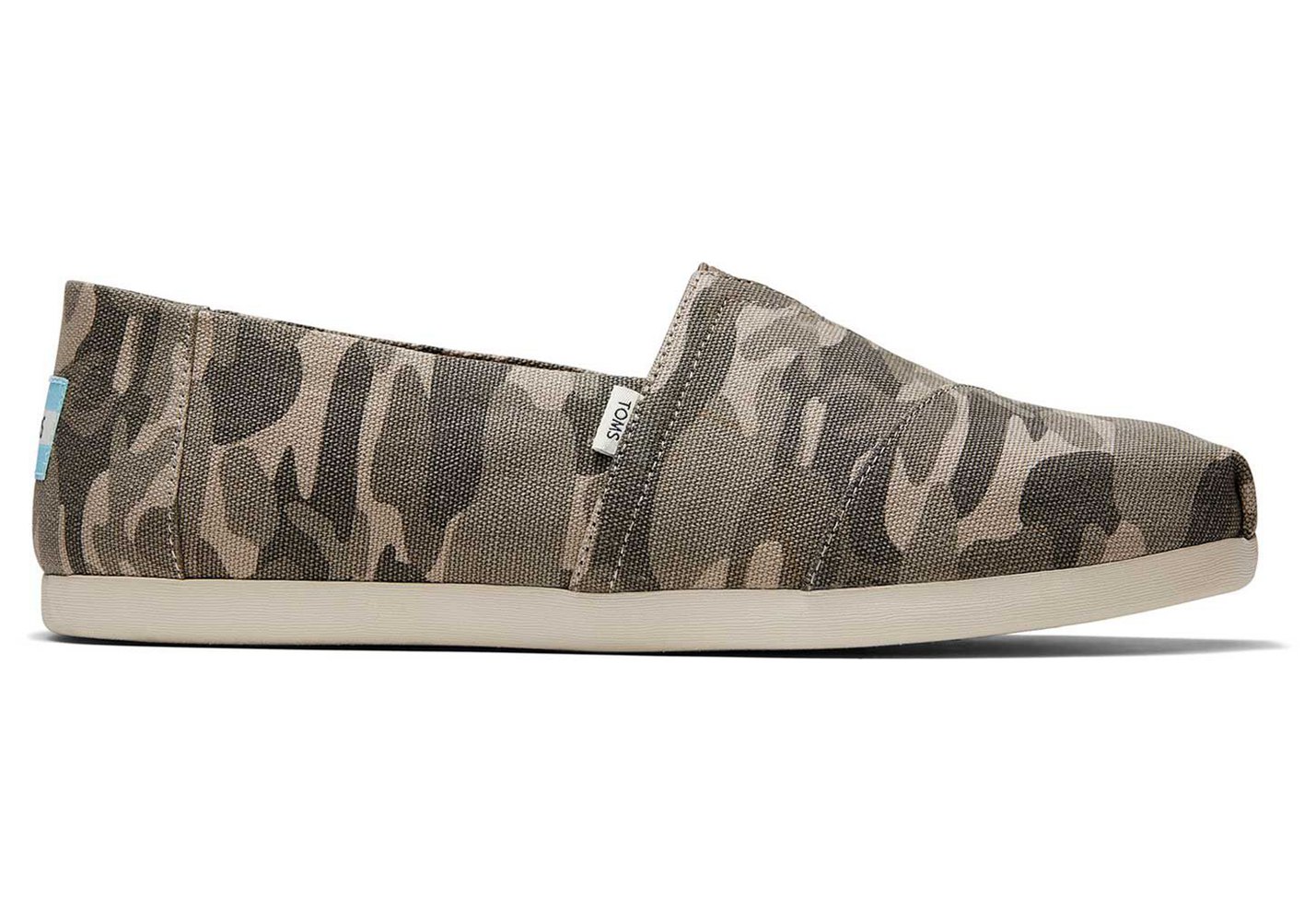 Toms Alpargata Forest Camo Espadrille Deep Grey - Mens - 59172-BCSF